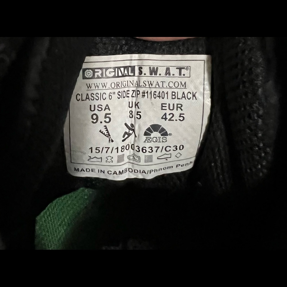 Original S.W.A.T. 6" Classic boots! - Picture 5 of 6